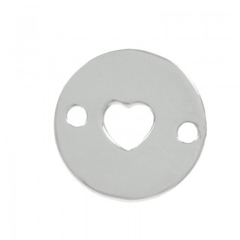 Entrepieza corazón Plata de Ley 925