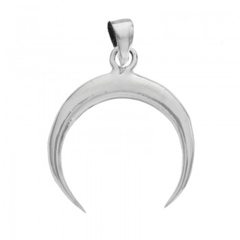 Colgante luna invertida Plata de Ley 925