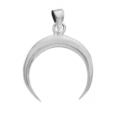 Colgante luna invertida Plata de Ley 925