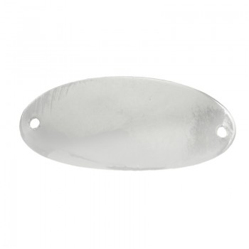 Entrepieza para grabar Bombé En Plata de Ley 925