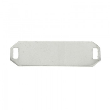 Entrepieza chapa esclava niña para grabar Plata de Ley 925