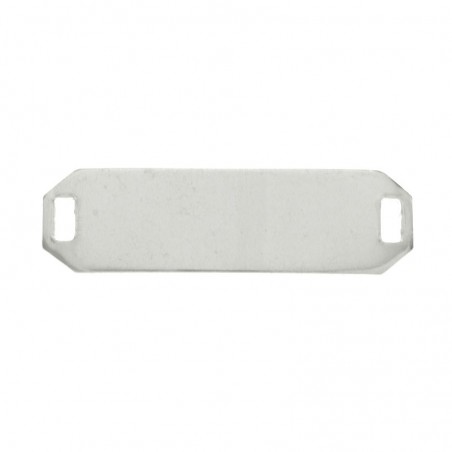 Entrepieza chapa esclava niña para grabar Plata de Ley 925