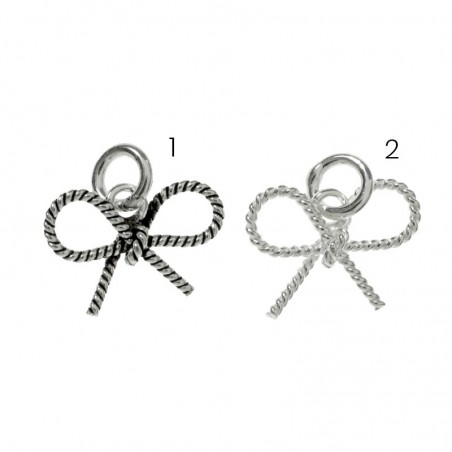Colgante lazo oxidado Plata de Ley 925