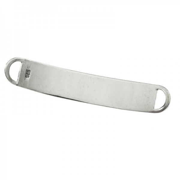 Entrepieza esclava redondeada Plata de Ley 925