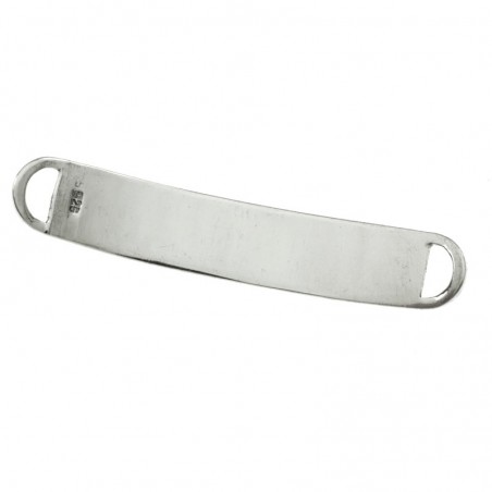 Entrepieza esclava redondeada Plata de Ley 925