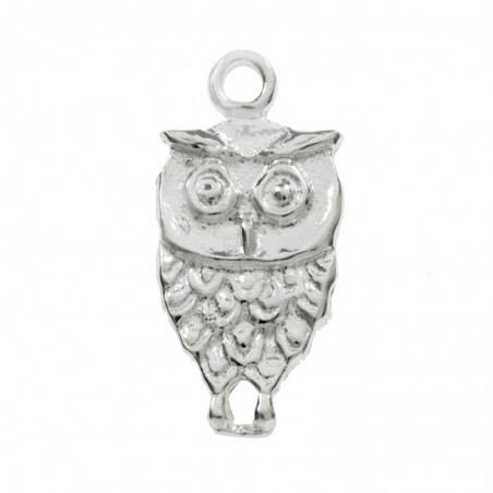 Abalorio colgante búho Plata de Ley 925