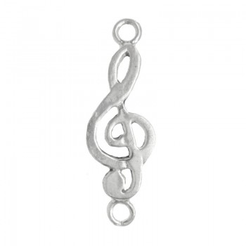 Entrepieza clave de sol Plata de Ley 925