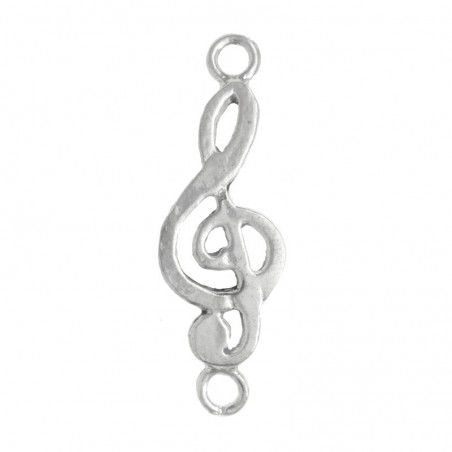 Entrepieza clave de sol Plata de Ley 925