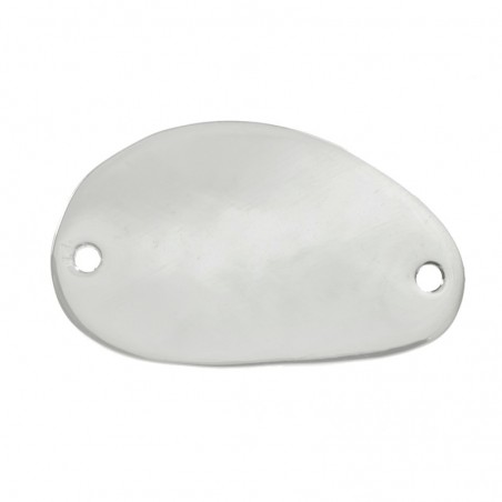 Chapa para grabar nube Plata de Ley 925