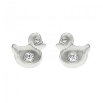 Pendientes infantiles Plata de Ley con rosca - Karissma 2