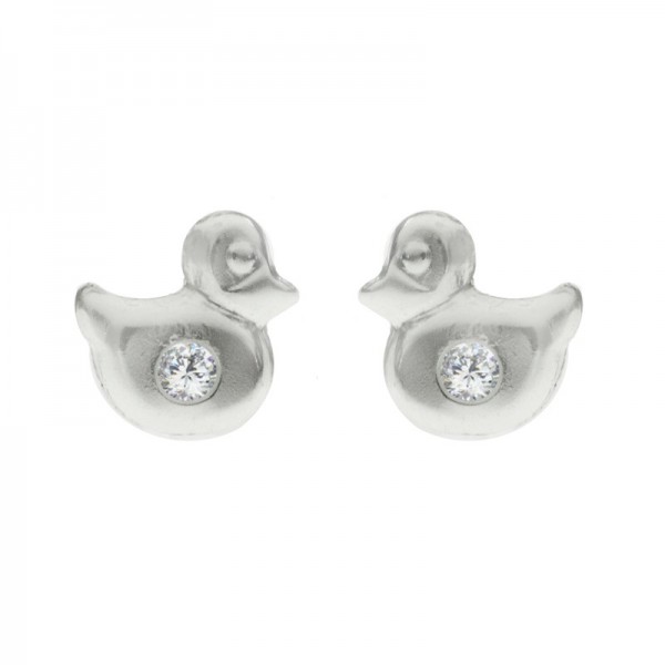 Pendientes infantiles Plata de Ley con rosca - Karissma