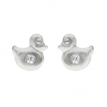 Pendientes infantiles Plata de Ley con rosca - Karissma