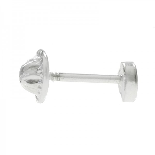 Pendientes infantiles Plata de Ley con rosca - Karissma