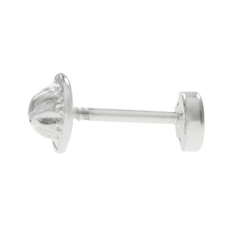 Pendientes infantiles Plata de Ley con rosca - Karissma