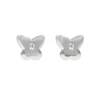 Pendientes infantiles mini Plata de Ley rosca - Karissma 2