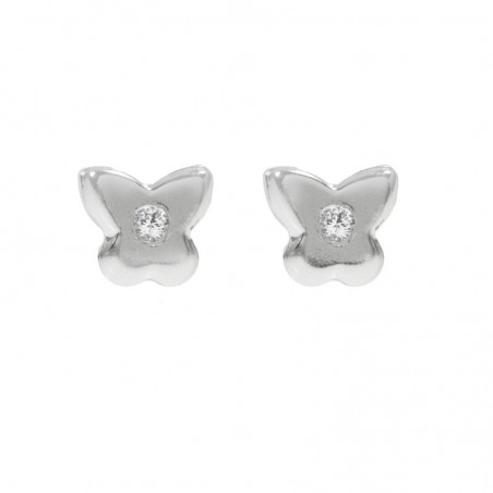 Pendientes infantiles mini Plata de Ley rosca - Karissma