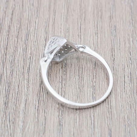 Anillo pirámide Plata de Ley