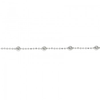 Tobillera cadena de bolitas Plata de Ley 925 | Karissma