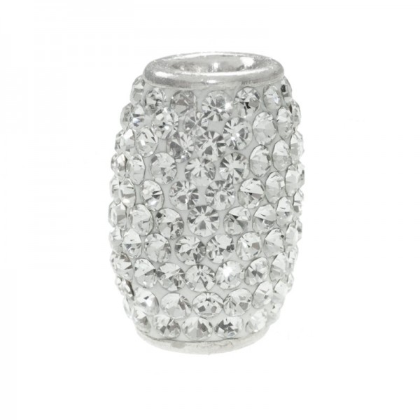 Abalorio cristal preciosa Plata de Ley 925