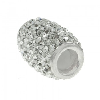 Abalorio cristal preciosa Plata de Ley 925