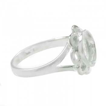 Base para anillo flor Plata de Ley 925 2