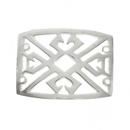 Entrepieza calados geométricos Plata de Ley 925