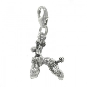 Colgante perro caniche Plata de Ley 925