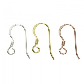 Gancho para pendientes con resorte Plata de Ley 925
