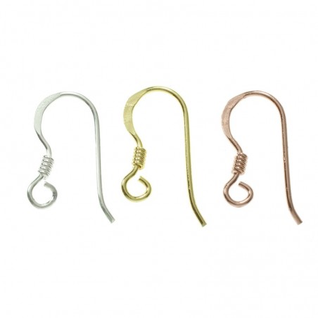 Gancho para pendientes con resorte Plata de Ley 925
