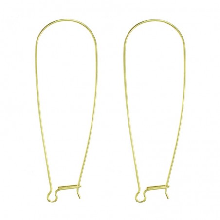 Gancho largo pendientes Plata de Ley 925