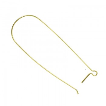 Gancho largo pendientes Plata de Ley 925 2