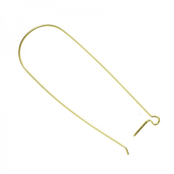 Gancho largo pendientes Plata de Ley 925