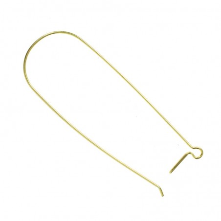 Gancho largo pendientes Plata de Ley 925