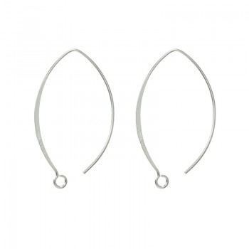 Gancho hippie largo Plata de Ley 925 2