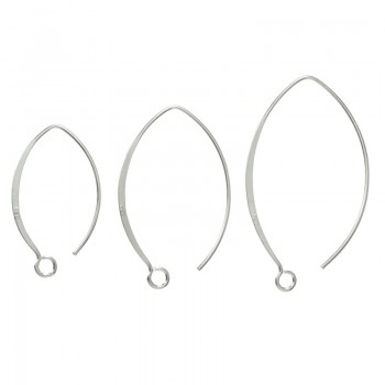 Gancho hippie largo Plata de Ley 925