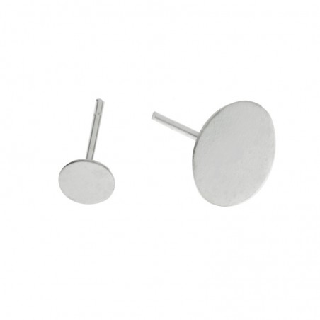 Base plana pendientes Plata de Ley 925