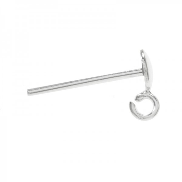 Base de pendiente redondo en Plata de Ley 925