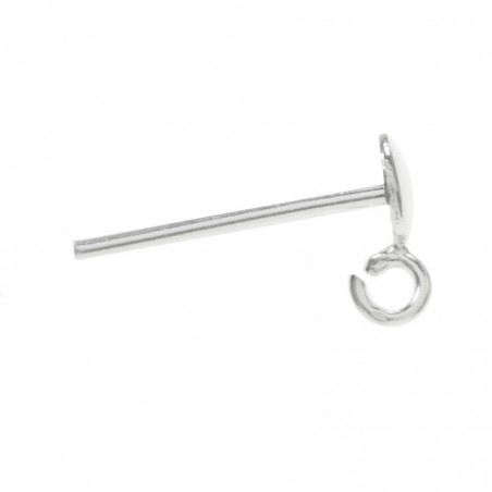 Base de pendiente redondo en Plata de Ley 925