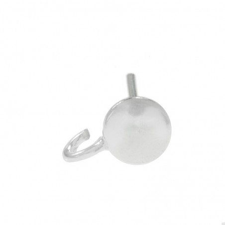 Base de pendiente redondo en Plata de Ley 925