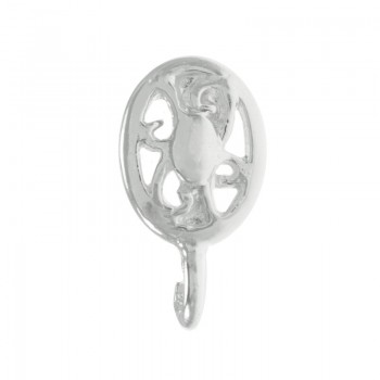 Base para pendiente oval en Plata de Ley 925