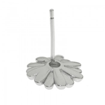 Pendientes margarita roja Plata de Ley - Karissma 2