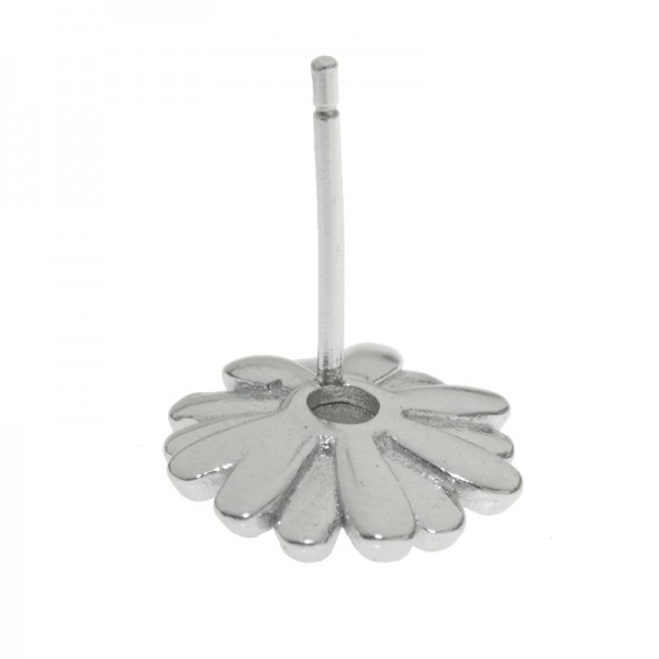 Pendientes margarita roja Plata de Ley - Karissma