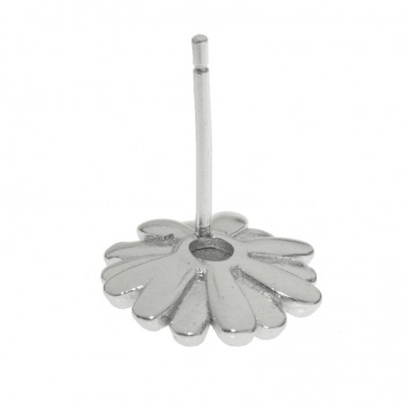 Pendientes margarita roja Plata de Ley - Karissma