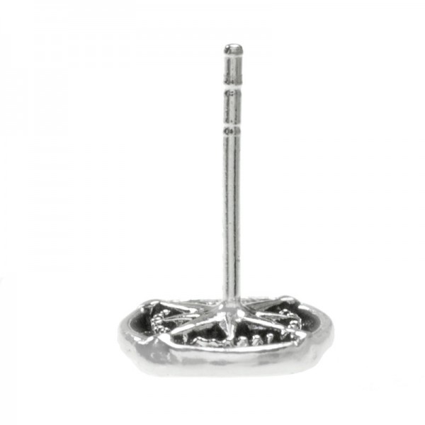 Pendientes rosa de los vientos Plata de Ley - Karissma