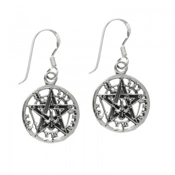 Pendientes Tetragramatón Plata de Ley - Karissma