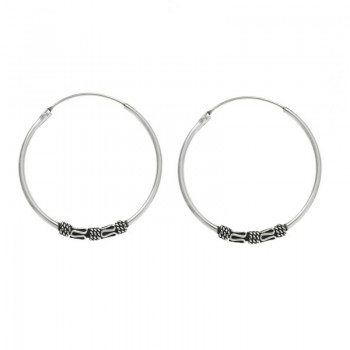 Aros Bali 25 mm Plata de Ley - Karissma