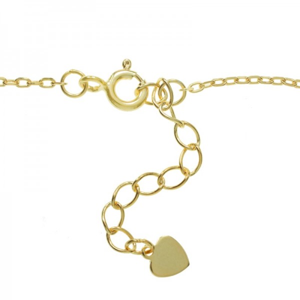 Collar dorado rayo Plata de Ley - Karissma