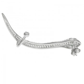 Pendientes serpiente asimétricos Plata de Ley - Karissma 2