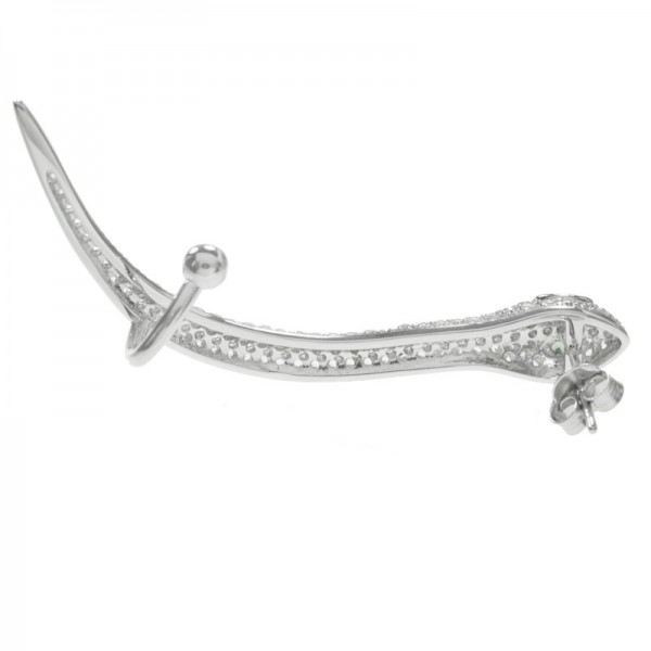 Pendientes serpiente asimétricos Plata de Ley - Karissma