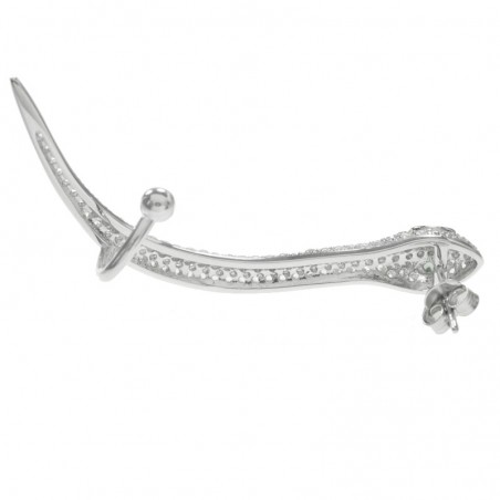 Pendientes serpiente asimétricos Plata de Ley - Karissma
